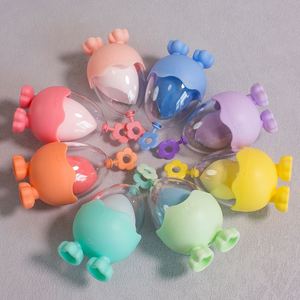 Éponge de beauté en forme de coquille d'œuf, houppette créative avec cordon, boîte de rangement lavable pour le visage, portable, anti-poussière, boucle tournesol - Product Image 1