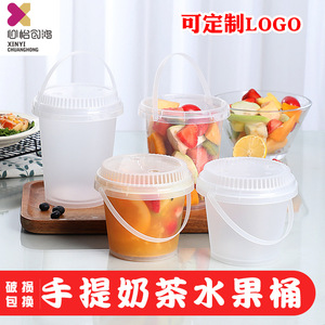 Conteneur à boisson portable transparent de 1000 ml avec couvercle pour les voyages et l'utilisation en extérieur - Product Image 5
