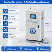 Analyseur de qualité de l'eau intégré 0,0001 NTU, turbidimètre laser, chlore libre, pH, RS485, instruments de test et d'analyse en cabinet