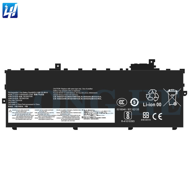 New Genuine Original 01AV430 11.58V 57Wh Laptop Battery for Lenovo ThinkPad X1 Carbon 2017 5th 2018 SB10K97587 01AV431 01AV494