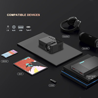 Mini projecteur portable YT100 1080P 3D intégré pour home cinéma avec projection sans fil de téléphone portable