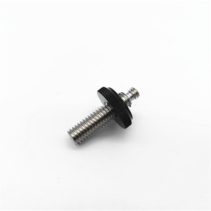 Stainless Steel 1/4 To 3/8 <b>Thread</b> Adapter Screw With Large Adjustment Nut For Camera Tripod Mounting - Product Image 3