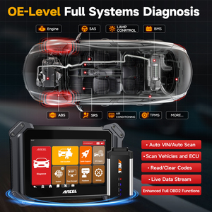 Escáner OBD2 Bidireccional ANCEL V6 PRO+, Herramienta <span class=keywords><strong>de</strong></span> Diagnóstico <span class=keywords><strong>de</strong></span> Sistema Completo, Programador <span class=keywords><strong>de</strong></span> Llaves, Más <span class=keywords><strong>de</strong></span> 25 Funciones <span class=keywords><strong>de</strong></span> Reinicio para Todos los Autos - Product Image 2