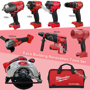 Ensemble de 18 outils électriques sans fil avec batterie au lithium interchangeable 18V, <span class=keywords><strong>service</strong></span> OEM, sac à outils, logo personnalisé, outil électrique sans balais - Product Image 3