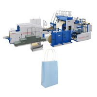 Voll automatische Maschine zur Herstellung von Kraft papiertüten mit Flexodruck, Einkaufs papiertüten mit Logos