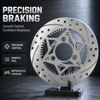 Disque de frein fixe VESR Maple God en alliage d'aluminium argenté, avant, 3 trous, 220 mm, espacement des trous 7,0 pour motos électriques