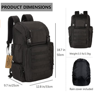 Nouveau design Sac à dos tactique haute capacité Sac à dos tactique de voyage