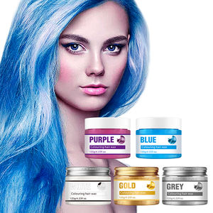 Étiquette privée OEM vente en gros argile pour hommes 5 couleurs <span class=keywords><strong>teinture</strong></span> temporaire cheveux longue tenue cire de couleur jetable - Product Image 2