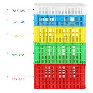 hot sell Large industrial heavy duty agriculture vegetable and fruits stackable mesh plastic crate