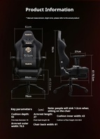 Chaise de jeu en cuir de luxe moderne de haute qualité, réglable pour une utilisation dans les compétitions de jeu familiales