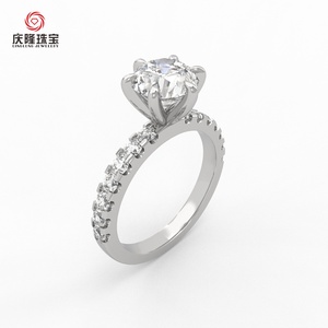 แหวนเพชรเพาะเลี้ยงทรงโซลิแทร์ รับรองโดย IGI ทองคำแท้ 14k คลาสสิก เหมาะสำหรับงานแต่งงานและงานเลี้ยง - Product Image 3