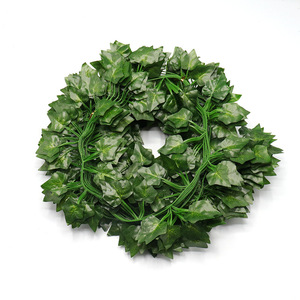 Lianes artificielles en bambou vert, feuilles en plastique, fausses fleurs, décoration intérieure, accessoires de mariage, lianes vertes persistantes 2,1 cm - Product Image 3