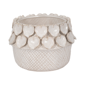 Elegante Vaso in Ceramica con Design a Cuore per Decorazione Piante da Interno ed Esterno - Product Image 1