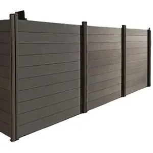 Easy Installation Bicolor Composite Wood Privacy Garden Wpc Fence Better Than Pvc Fence