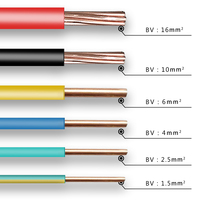 450/750V Elektrokabel Bv Einadriger Draht Elektrisches Kupfer 2,5mm Kabel Preis pro Meter Stromkabel Draht