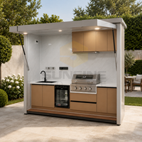 Ensemble de cuisine extérieure modulaire pour terrasse de restaurant