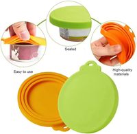 Couvercles de casseroles de cuisine en silicone écologiques sans BPA, réutilisables, universels, avec logo personnalisé en couleur pour chats et chiens BHD