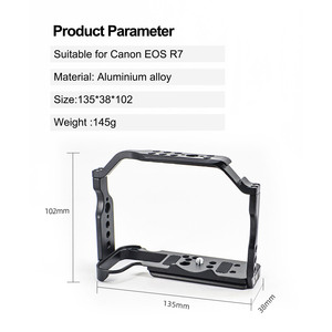 Suministro de fábrica BAFANG aleación de aluminio Cámara jaula estabilizador Rig para <span class=keywords><strong>Canon</strong></span> <span class=keywords><strong>Eos</strong></span> <span class=keywords><strong>R10</strong></span> accesorios Premium - Product Image 4