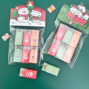 Gomme en plastique de Noël à motif de dessin animé, cadeau pour étudiant, pour <span class=keywords><strong>le</strong></span> dessin des enfants, correction sans traces, papeterie créative, <span class=keywords><strong>prix</strong></span> - Product Image 3