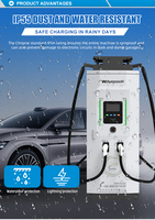 Chargeur de véhicule électrique DC 120kW-200kW 240kW, utilisation commerciale, station de charge rapide, CCS2, station de charge DC pour véhicules électriques européens