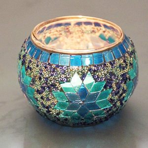 Diwali Dekor Top craft Custom Set von 4 Geschenk Luxus Home Decoration Glas Kerzen glas Handgemachte Mosaik Tee licht Tassen Kerzenhalter - Product Image 5