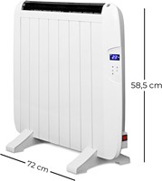 Radiateur mural silencieux à économie d'énergie 1200W, contrôlé par application, télécommande, protection contre la surchauffe, aluminium 249
