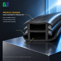 Bande d'étanchéité en caoutchouc EPDM imperméable pour panneaux solaires, profilé en T, résistant aux intempéries et anti-âge, sur mesure, vente en gros