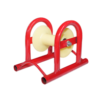 Galet de guidage de câble droit professionnel YILI pour installation de lignes électriques, poulie robuste en nylon pour un tirage de câble souterrain fluide