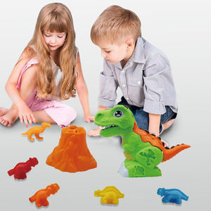 Ensemble de jeu en argile personnalisé monde des dinosaures enfant en bas âge Kit de modèle de pâte à <span class=keywords><strong>modeler</strong></span> <span class=keywords><strong>Montessori</strong></span> bricolage à la main jouets en pâte de couleur pour les enfants - Product Image 3