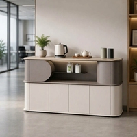KMJ Meuble de Rangement en Bois de Luxe, Style Minimaliste Moderne, avec Serrure, Tiroir de Bureau, Meuble Bas pour Thé