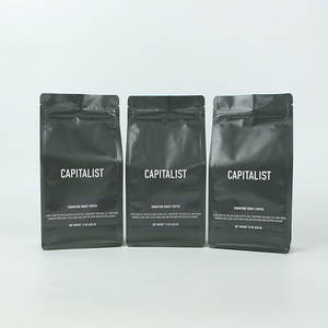 للبيع بالجملة أكياس تعبئة شاي من رقائق الألومنيوم مسطحة القاع مع صمام وسحاب لحبوب القهوة - Product Image 5