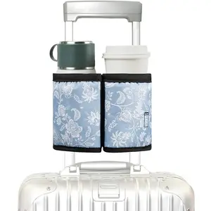 सामान के लिए पोर्टेबल कस्टम वाटरप्रूफ पॉलिएस्टर कप स्टोरेज बैग यात्रा सहायक उपकरण बोतल बैग यात्रा अनिवार्य कप धारक