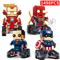 UKBOO-bloques de construcción eléctricos de superhombre, 2,4G DC Avenged Rc, aplicación de Control, TECHNIC Walking, iron spider, envío gratis