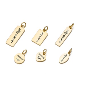 Ciondoli e Charms Personalizzabili in Acciaio Inossidabile con Logo del Brand, Accessori per Gioielli Fini, Ideali per la Creazione di Gioielli - Product Image 3