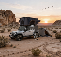 Carpa de Camping Penglong PL-RT-20 para Exteriores, de Doble Capa, de Algodón, con Camuflaje, Techo Triangular, de Montaje Rápido y Automático para Automóvil