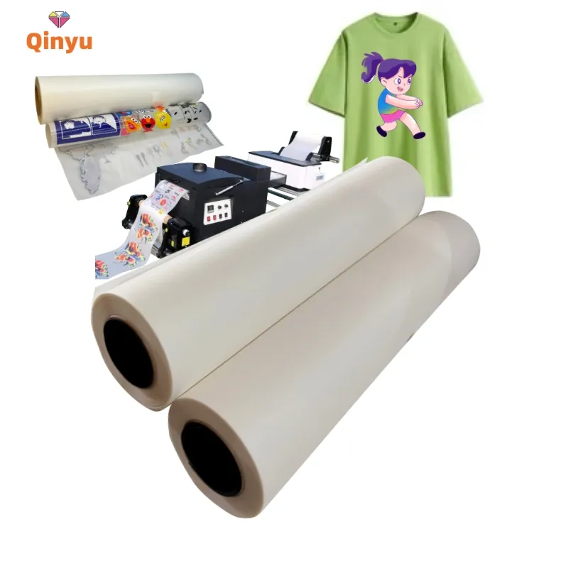 Qinyu dtf l3200 digital heat transfer pet film printer inkjet transfer paper a4 for clothing