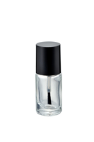 Envases de vidrio plano no transparente de 10 ml para esmalte de uñas, con tapa de rosca y brocha, estampado dorado, serigrafía, marca OEM, vacíos para aceite.