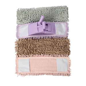 Produit d'usage quotidien Vadrouille à poussière plate en chenille en microfibre absorbant l'eau du fabricant chinois avec manche télescopique - Product Image 4