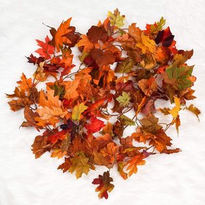 <span class=keywords><strong>Guirlande</strong></span> de fleurs et feuilles d'érable artificielles, ornement mural suspendu, <span class=keywords><strong>pour</strong></span> la maison, des escaliers, des fenêtres, vente en gros, 6 pièces - Product Image 3