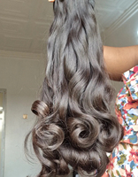 Lots de Cheveux Humains Bruts du Vietnam, Cheveux Cambodgiens Bruts Non Traités, Cheveux Indiens Doux Anti-Chute, Lots de Tissages Indiens Bouclés et Volumineux