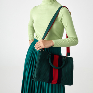 2025 Thời Trang Của Phụ Nữ Vai Túi Chất Lượng Cao Công Suất Lớn Polyester Dệt Tùy Chỉnh Lớn Tái Chế Túi Xách Nút Đóng Cửa - Product Image 2