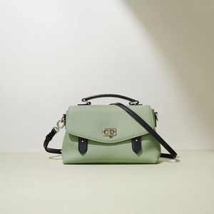 Borsa a Tracolla Vintage in Vera Pelle, Piccola Borsa a Mano con Texture Lychee, Logo Personalizzato, <span class=keywords><strong>Basso</strong></span> MOQ, Borsa Messenger con Manico Superiore per Donne - Product Image 1