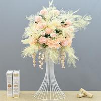 Boule de fleurs artificielles pour centre de table de mariage, décoration de table de mariage