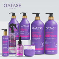Soin capillaire professionnel OEM/ODM : Série Gatase Lavande & Rose pour cheveux secs et abîmés – Kits de réparation capillaire