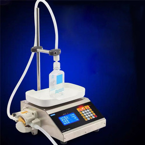 Machine de remplissage automatique de liquides avec pesage, machine de remplissage de bouteilles numérique de table en acier inoxydable - Product Image 1