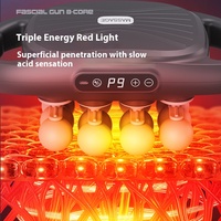 Meilleure qualité masseur Vibration tissus profonds soulagement musculaire Pian pistolet de massage sans fil 16 têtes masseur dorsal