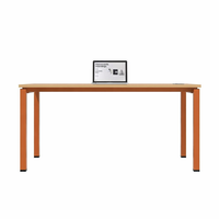 Bureau rectangulaire de qualité commerciale, écologique, à hauteur réglable, plateau en MDF, structure en fer, garantie 3 ans, pour la maison moderne et les entreprises