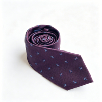 Corbata de Seda para Hombre, 1 Pieza, con Patrón de Puntos, Rayas, Cuadros y Flores, Resistente a las Arrugas, Formal, Casual, para Regalo