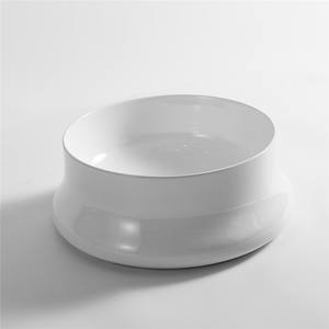 Conception populaire comptoir de salle de bains en céramique sanitaire de lavage à la <span class=keywords><strong>main</strong></span> <span class=keywords><strong>au</strong></span>-<span class=keywords><strong>dessus</strong></span> du comptoir blanc éviers ronds pour la toilette - Product Image 4