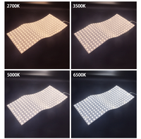 Panneau LED personnalisé 500*250mm, lumière chaude, naturelle, froide, blanche, CE UL, plaque LED 320 LED, 1 LED découpable, matériau brut pour panneaux LED
